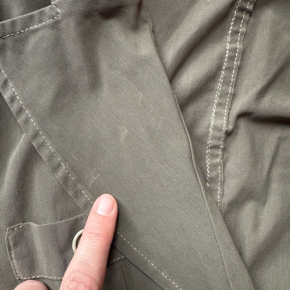 Vintage Elenora Amadei Sheer Olive Green Blazer Size MD - Picture 13 of 13